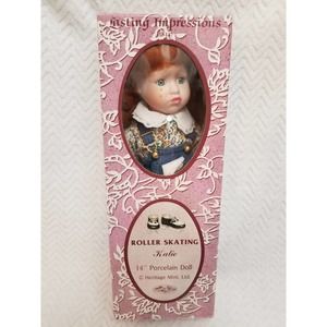 Heritage Mint Limited Lasting Impressions Roller Skating Katie Porcelain Doll